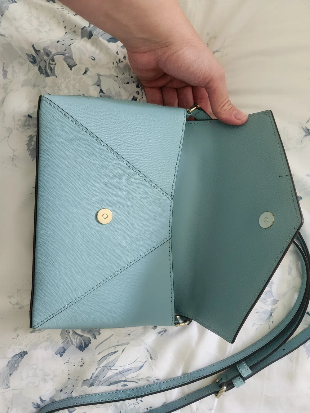 kate spade Seafoam Envelope Crossbody Bag